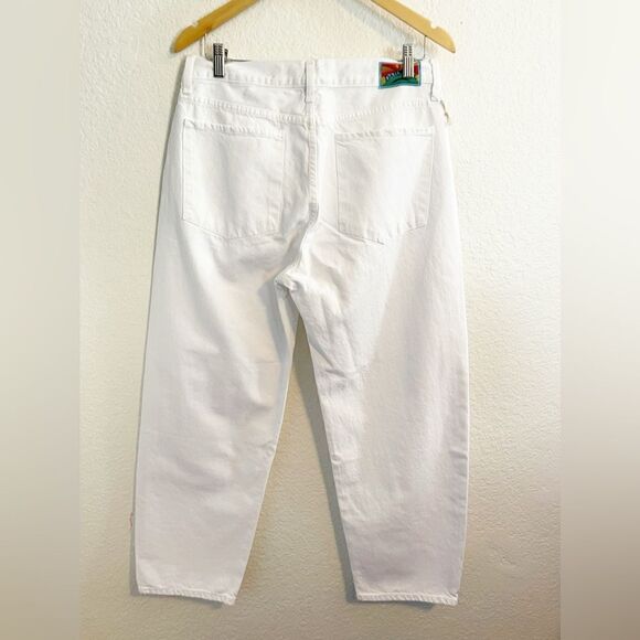 Adriano Goldschmied Daily Blue Mantra Barrel White Denim Jean NWT  30 - Picture 8 of 10